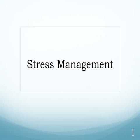 Stress management by MYL