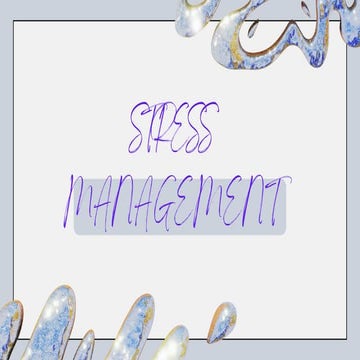 STRESS MANAGEMENT PPT FOR TEACHERS-A TRAINING MATERIAL | PDF