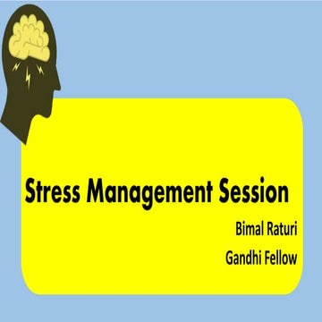 Stress Management Session  