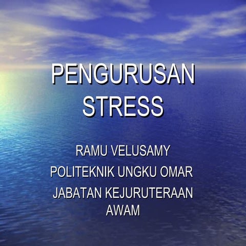Pengurusan Stress di kalangan individu