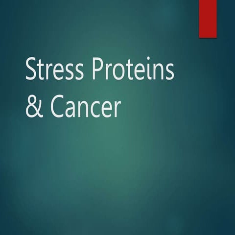 stress proteins and cancer.ppt
