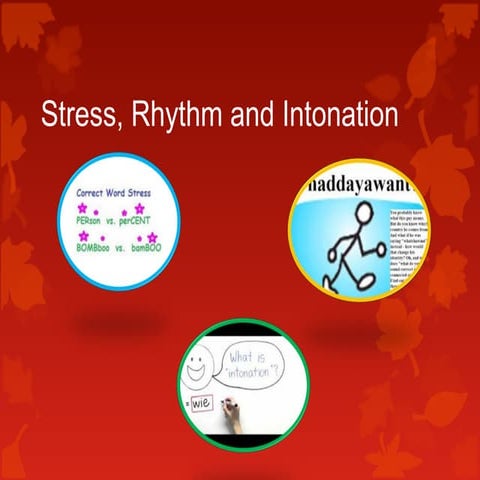 Stress, rhythm and intonation | PPT