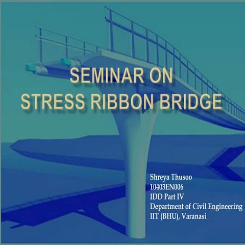 Stress ribbon bridge