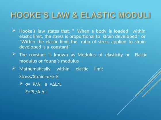 Stress strain curve for ductile and brittle materials | PPTX | Physics ...