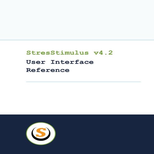 StresStimulus Load Testing Tool User Interface Reference