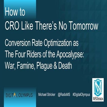 How to Conversion Rate Optimize Like There's No Tomorrow
