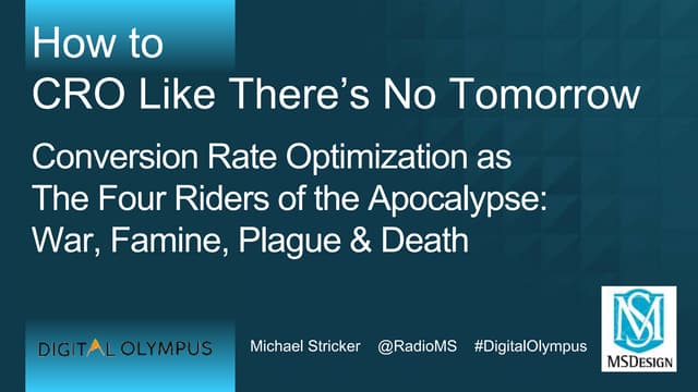 How to Conversion Rate Optimize Like There's No Tomorrow