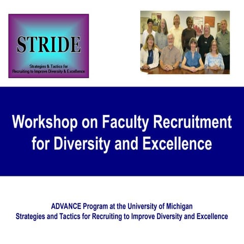 STRIDE PPT for faculty recruitment ......