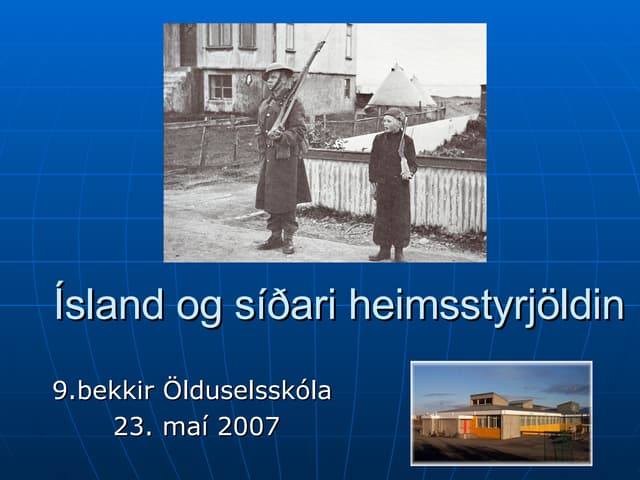 Stridsarin Fyrirlestur Tt
