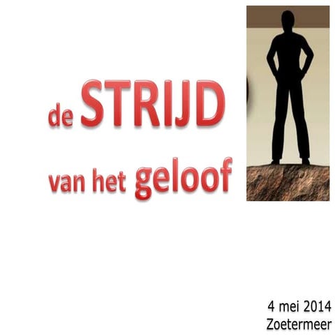 de strijd van het geloof | PPT