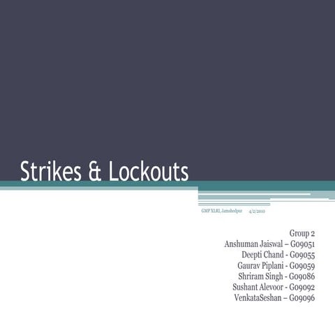 Strikes & Lockouts