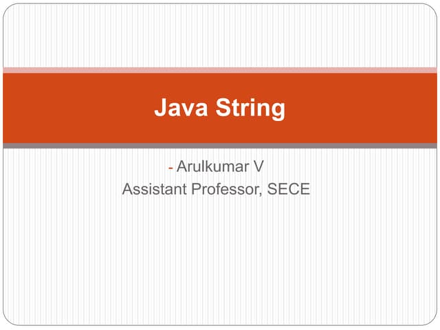 String | PPT