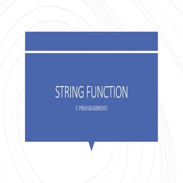 STRING FUNCTION - Programming in C.pptx