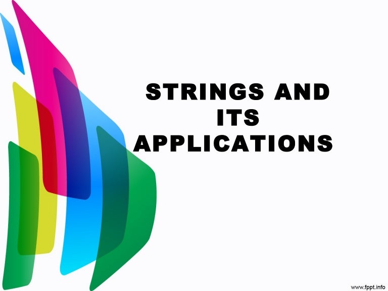 String & its application