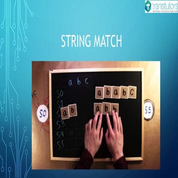 String Match | Computer Science | PPT