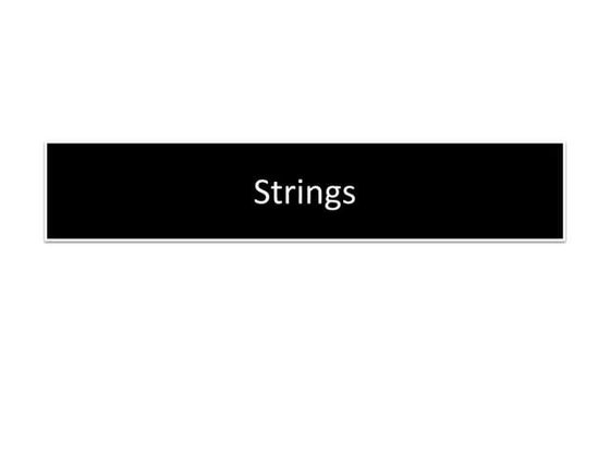 Strings in C language