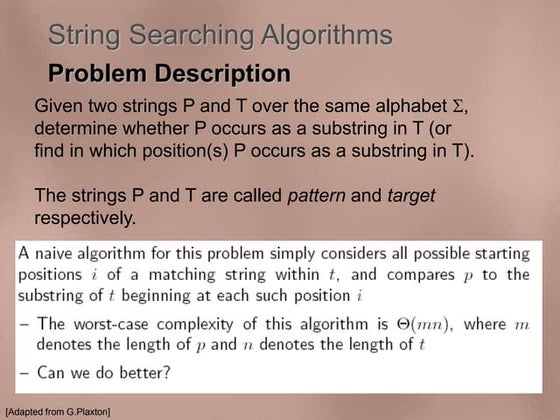 KMP Pattern Matching algorithm | PPT