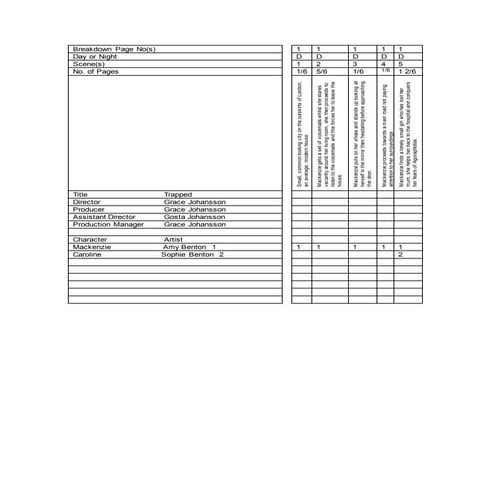 A2 recce checklist sheet | DOCX