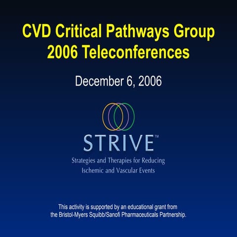 Strive Teleconf Presentation Dec6 2006