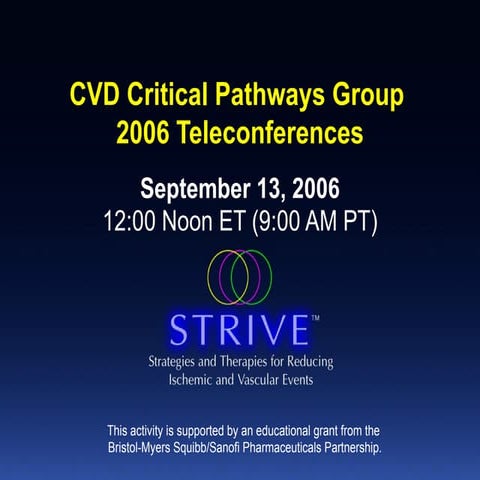Strive Teleconf Presentation Sept13 2006