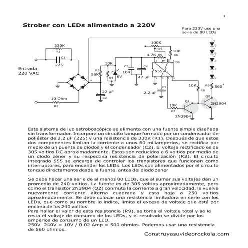 leds proyecto de electrónica