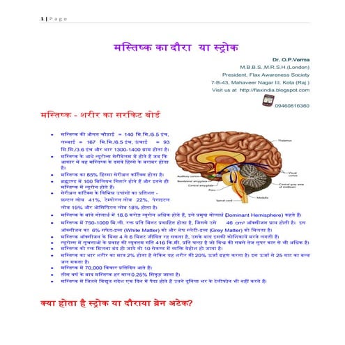 Stroke in Hindi 