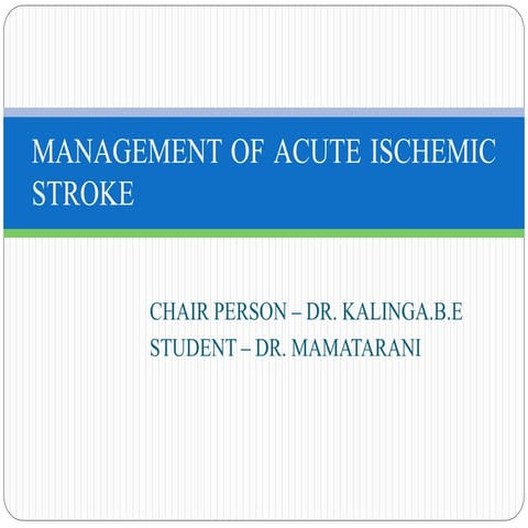 2026 AHA/ASA Guidelines for Early Management of Acute Ischemic Stroke ...