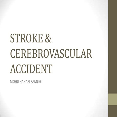 Localisation of stroke | PPTX