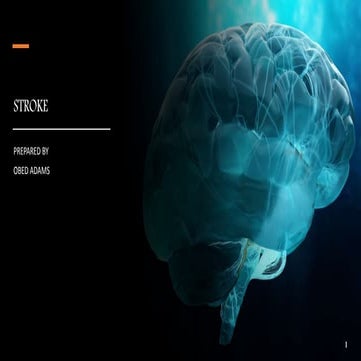 Pathophysiology stroke | PPTX