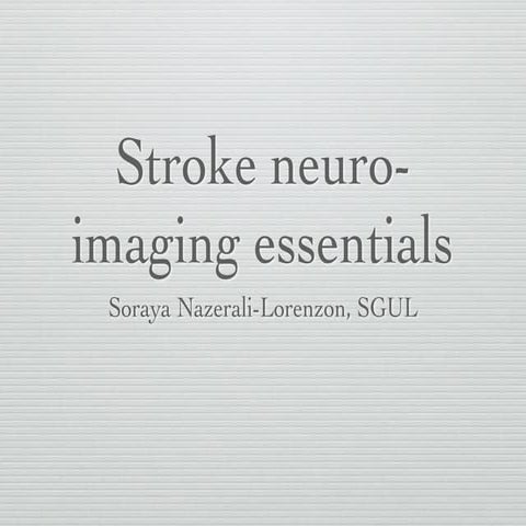Stroke Imaging