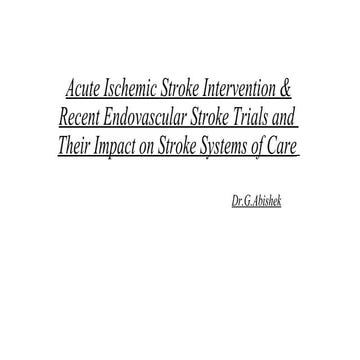 acute ischemic Stroke interventions