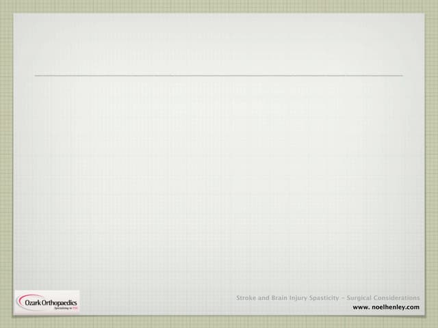 Spasticity in Stroke and Brain Inju...