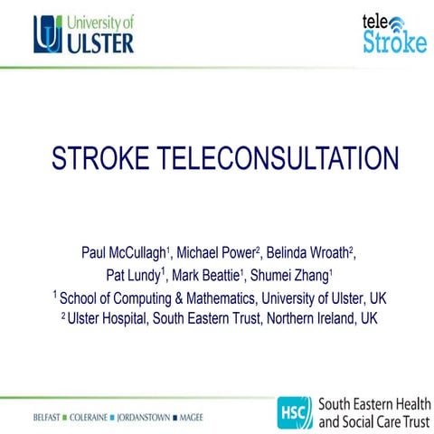 Stroke Teleconsultation - Paul McCullagh