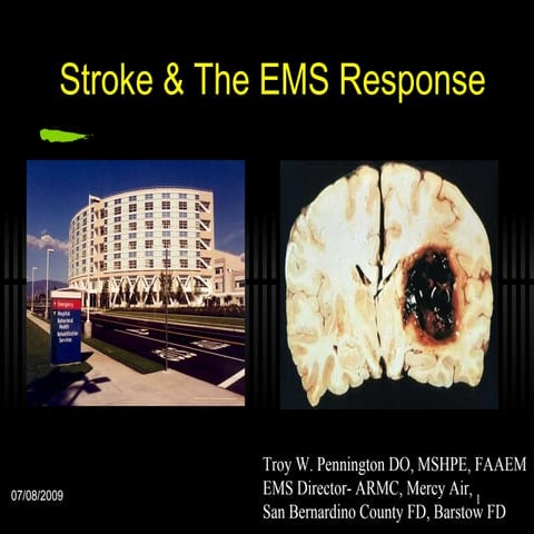 Stroke & the ems response final