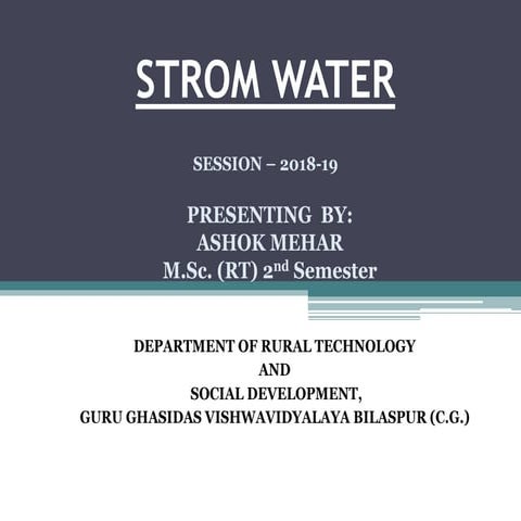 Strom water