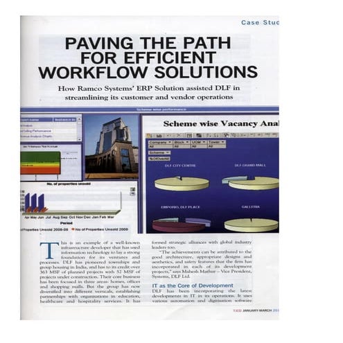 Ramco Systems' Case Study : Paving the path for efficient workflow solutions