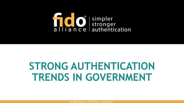 Strong Authentication Trends in Gov...