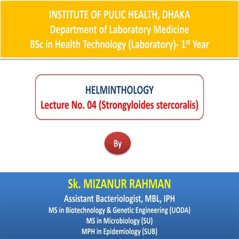 Strongyloides stercoralis