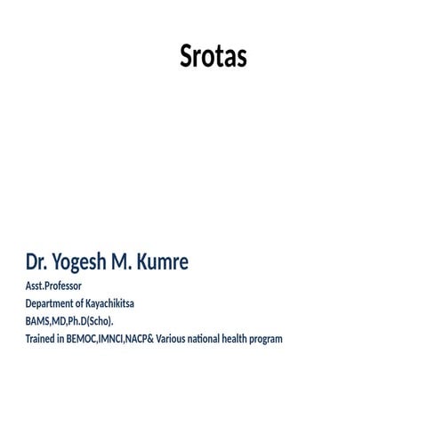 strotas.pptx for ayurveda student for bams