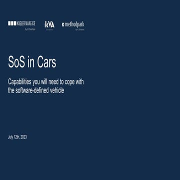 SoS in Cars. Capabilities for the software-defined vehicle