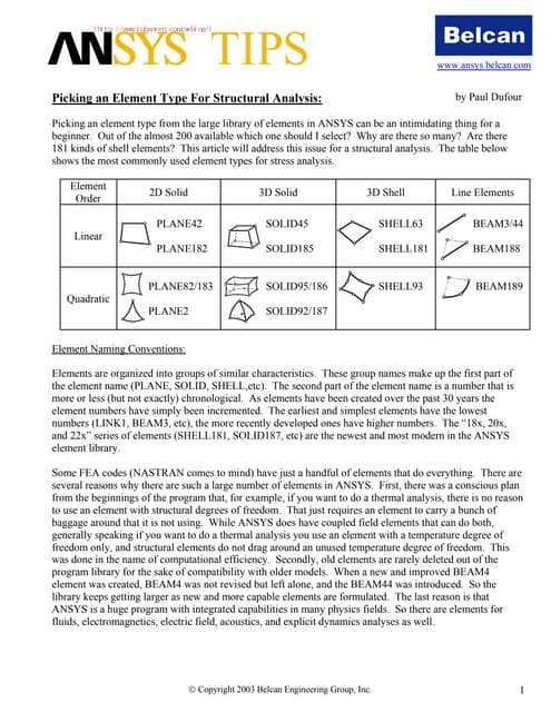 Struct element types