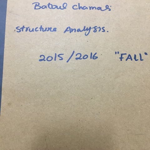 Structural Analysis Dr. Al Rawsan