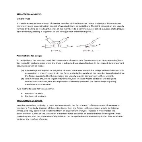 Structural analysis (method of joints)