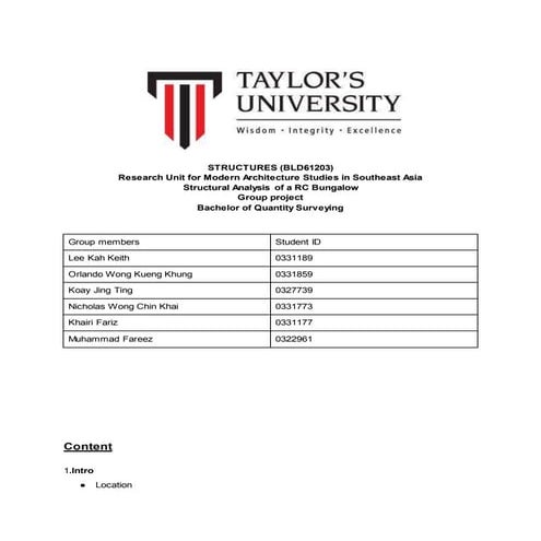 Structural assignment