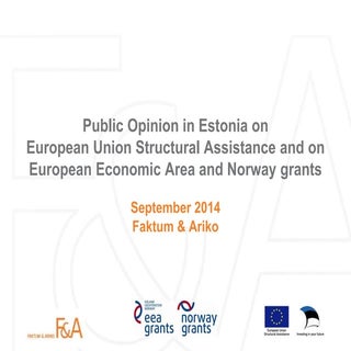 Public Opinion in Estonia on Europe...
