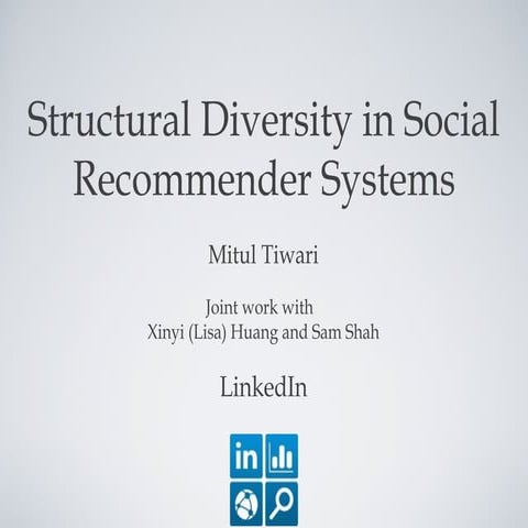 Structural Diversity in Social Recommender Systems