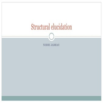 Structural elucidation