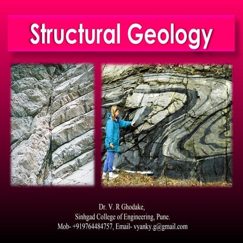 Structural features fold, fault, joints