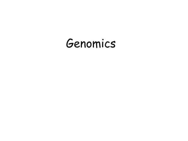 Structural genomics