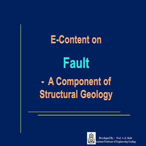 Structural Geology-Fault